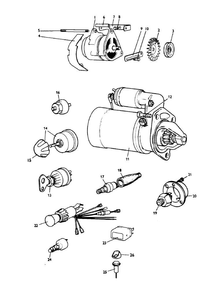 Схема запчастей Case 380CK - (102) - ELECTRICAL COMPONENTS 