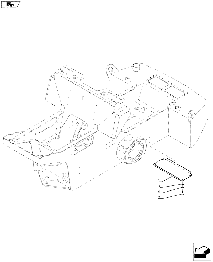 Схема запчастей Case SV211 - (39.100.AH[03]) - COVER (39) - FRAMES AND BALLASTING