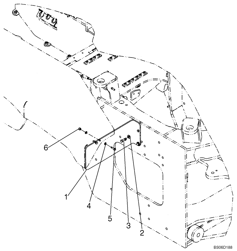 Схема запчастей Case 721E - (09-35) - FENDERS, REAR - SUPPORT (09) - CHASSIS