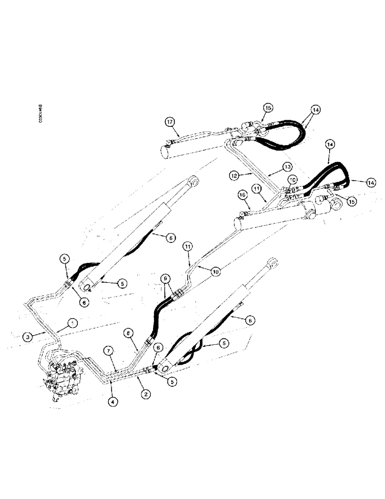 Схема запчастей Case 570LXT - (1-14) - PICTORIAL INDEX, LOADER HYDRAULICS, LIFT AND BUCKET CYLINDERS (00) - PICTORIAL INDEX