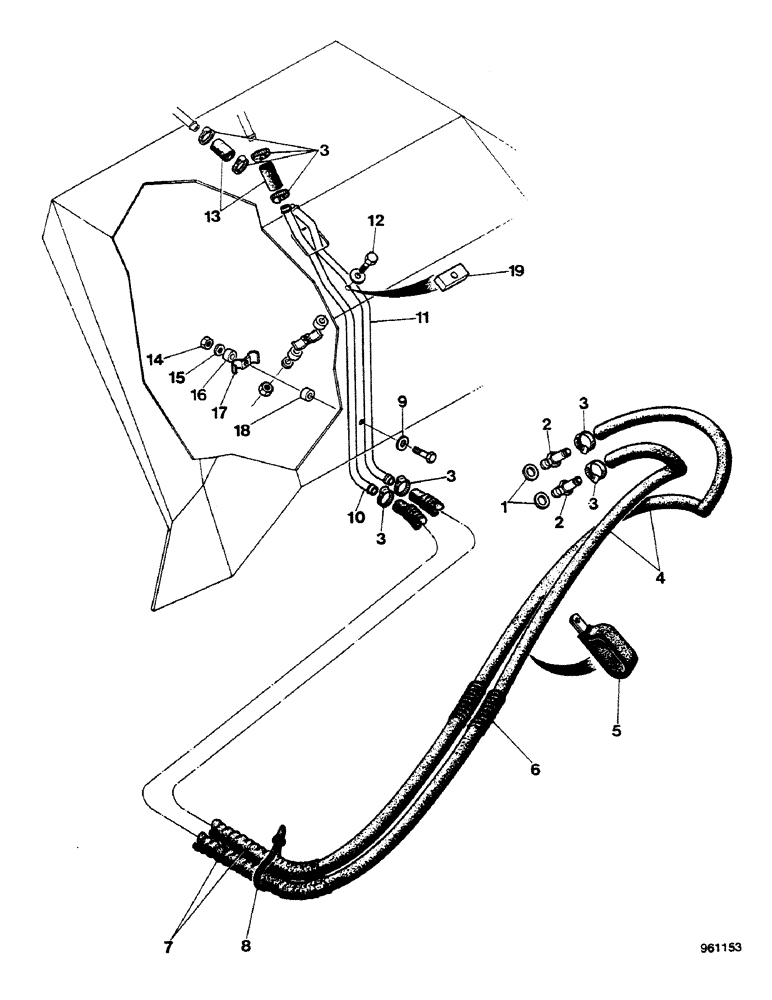 Схема запчастей Case 580G - (488) - CAB - HEATER SEE FIGURE 486 UP TO NO. 3.808.596 (09) - CHASSIS/ATTACHMENTS