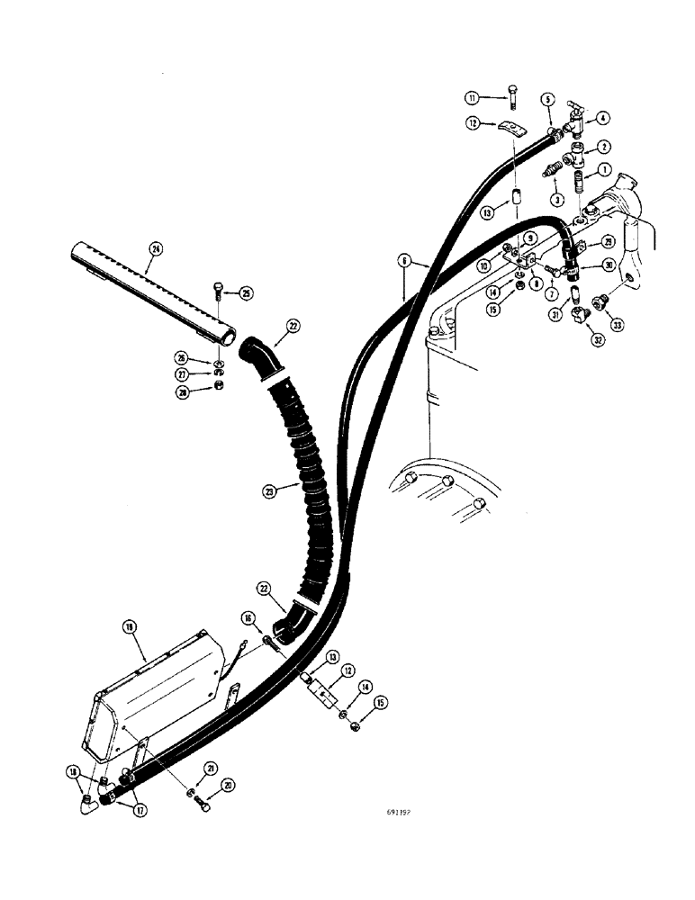 Схема запчастей Case 680CK - (128) - HEATER AND RELATED PARTS (50) - CAB CLIMATE CONTROL