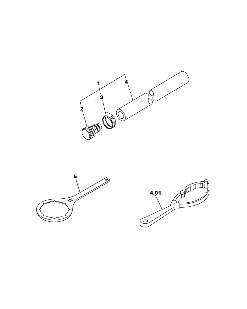 Схема запчастей Case CX470C - (09-500-00[01]) - TOOLS (05.1) - UPPERSTRUCTURE CHASSIS/ATTACHMENTS