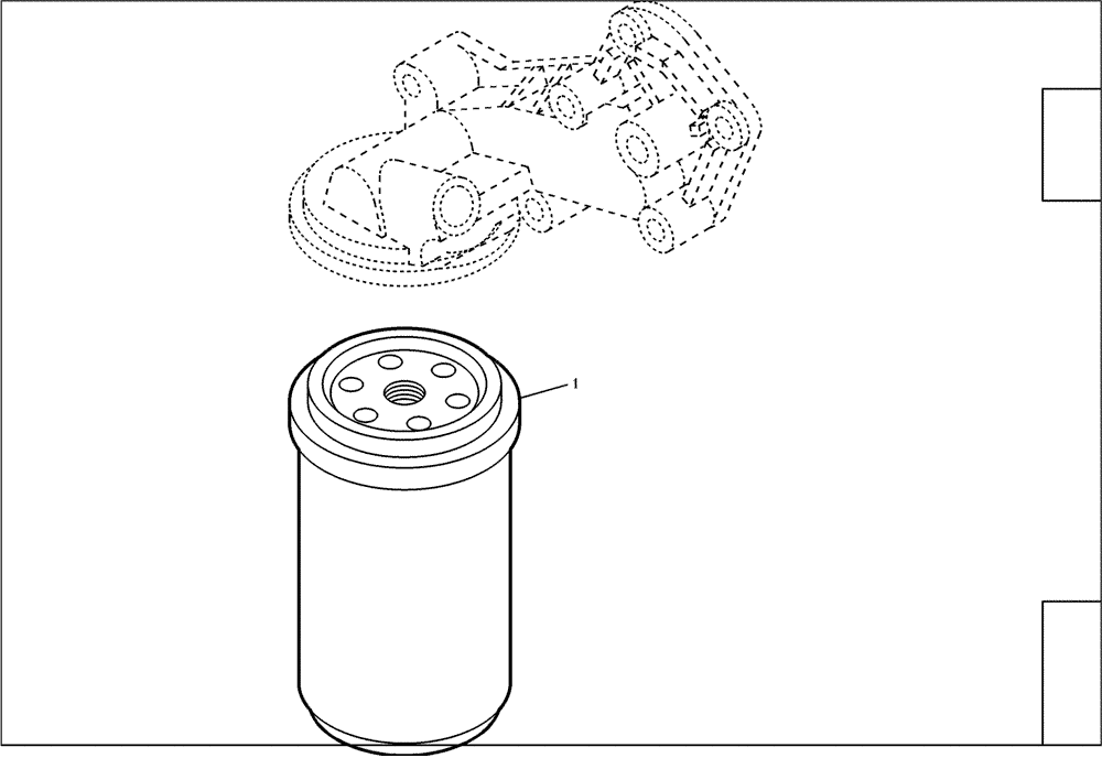 Схема запчастей Case 121E - (95.007[2432618001]) - OIL FILTER (10) - ENGINE