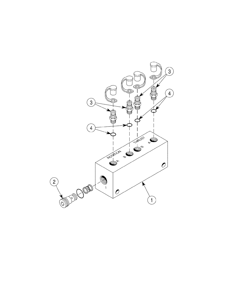 Схема запчастей Case 6030 - (06-12) - VALVE, MANIFOLD SHUTTLE (06) - POWER TRAIN