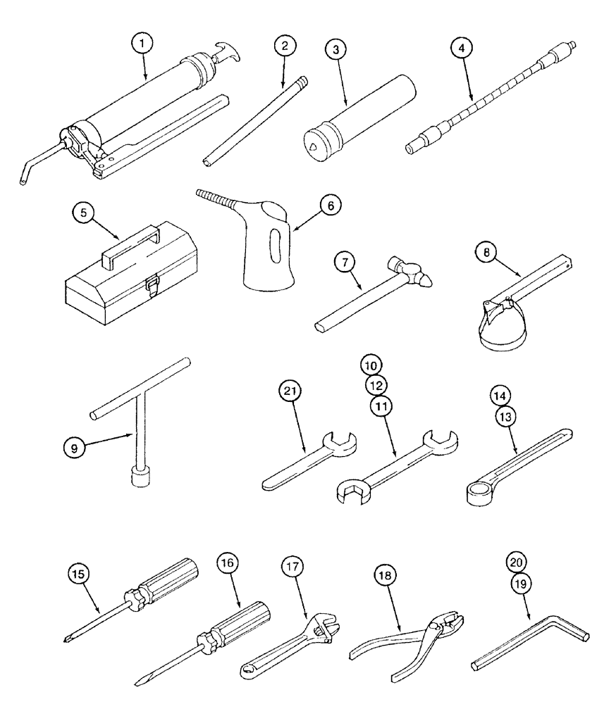 Схема запчастей Case 9050B - (9-138) - TOOLS (09) - CHASSIS/ATTACHMENTS