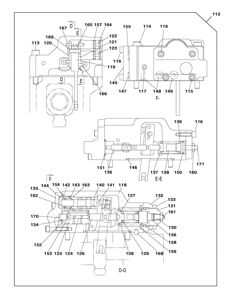 Схема запчастей Case CX350C - (08-036[00]) - HIGH PRESSURE PUMP - REGULATOR - STANDARD (08) - HYDRAULICS