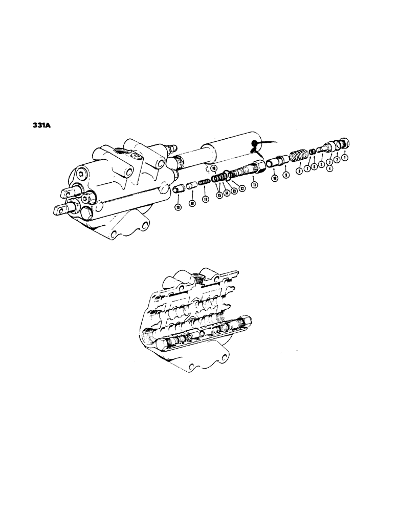 Схема запчастей Case 450 - (331A) - L15141 SECONDARY RELIEF VALVE, USED WITH LOADER LIFT SPOOLS, (07) - HYDRAULIC SYSTEM