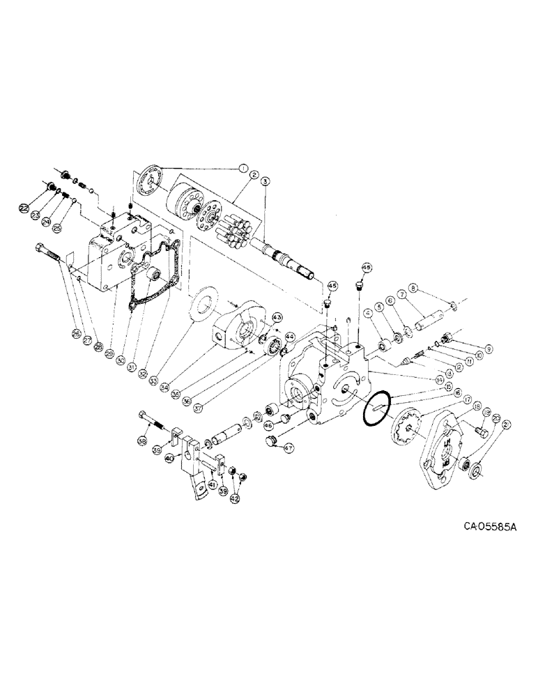 Схема запчастей Case 4130 - (10-12) - HYDRAULICS, HYDROSTATIC PUMP ASSY (07) - HYDRAULICS