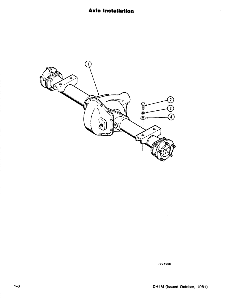 Схема запчастей Case DH4 - (1-08) - AXLE INSTALLATION (25) - FRONT AXLE SYSTEM