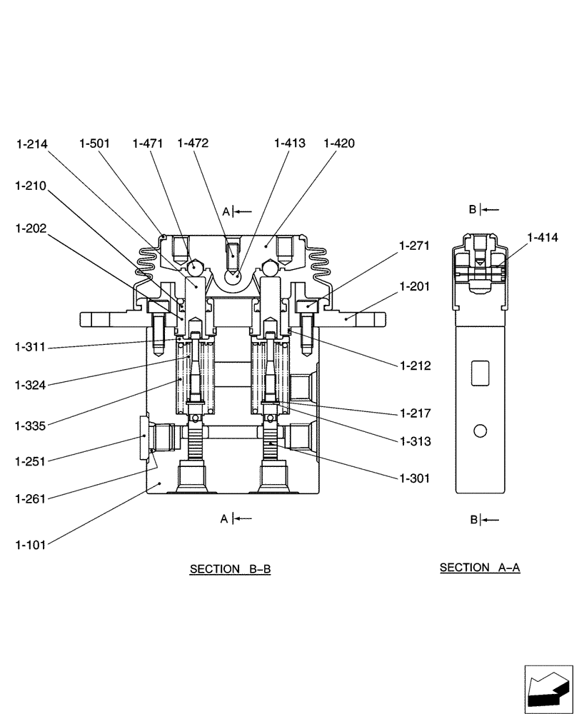 Схема запчастей Case CX31B - (01-053[02]) - CONTROL LINES, REMOTE, DOZER (35) - HYDRAULIC SYSTEMS