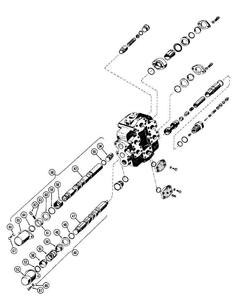 Схема запчастей Case W12 - (178) - HYDRAULIC CONTROL VALVE (CONT) (08) - HYDRAULICS