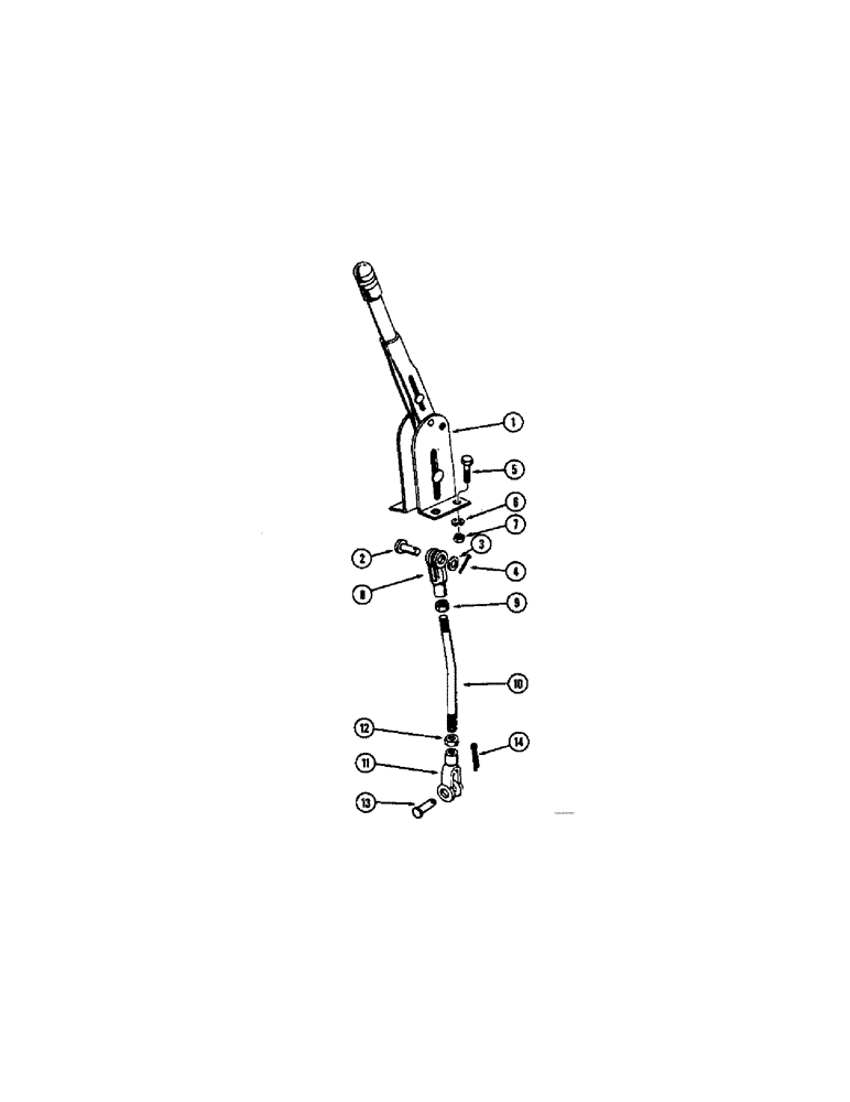 Схема запчастей Case W8B - (122) - PARKING BRAKE LEVER AND LINKAGE, CLUTCH CONTROL VALVE (04) - UNDERCARRIAGE