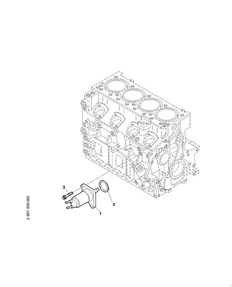 Схема запчастей Case 221E - (95.014[2987818001]) - FUEL PUMP (10) - ENGINE