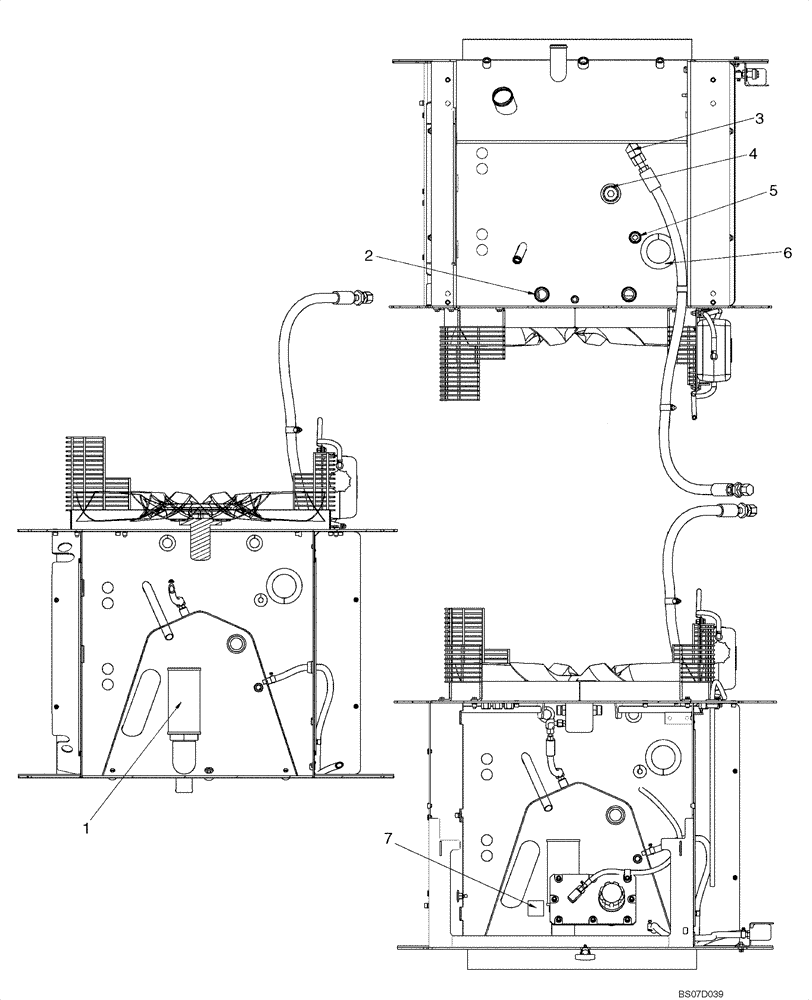 Схема запчастей Case 621E - (08-02) - HYDRAULIC RESERVOIR - FILTER (08) - HYDRAULICS