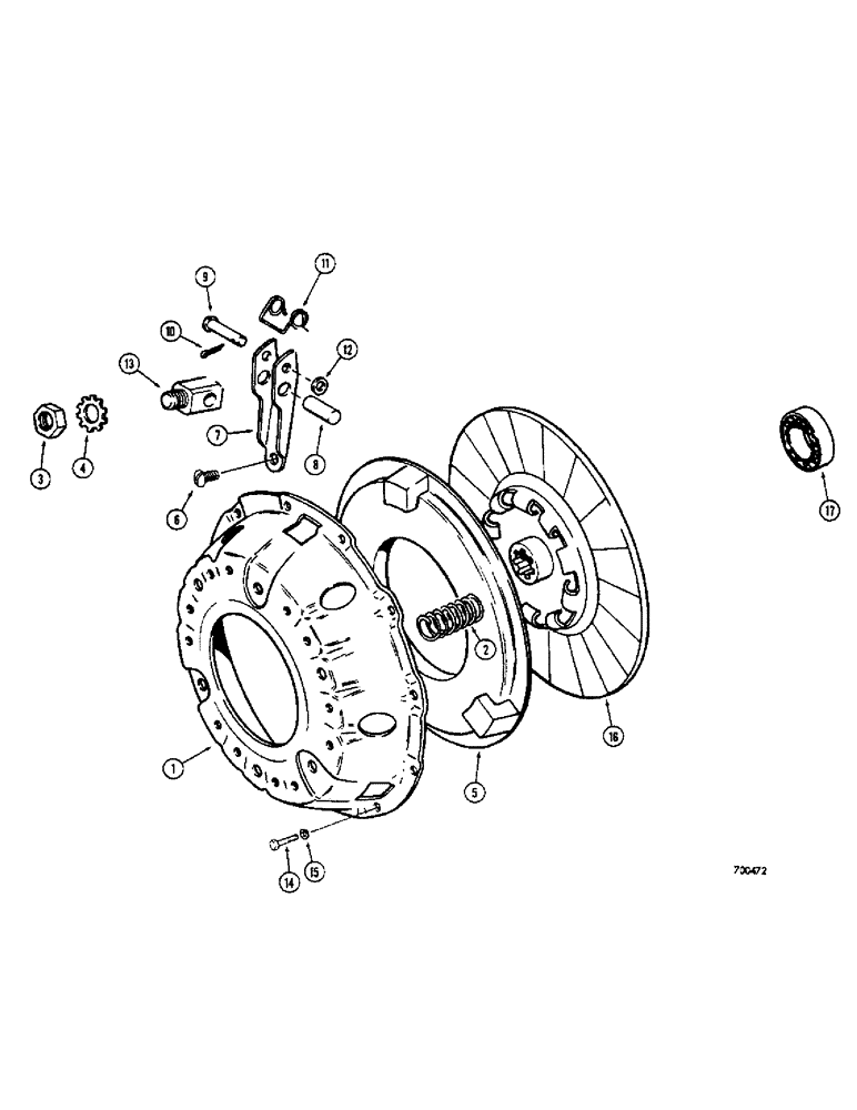 Схема запчастей Case 400C - (088) - SYNCHROMESH TRANSMISSION, CLUTCH (06) - POWER TRAIN