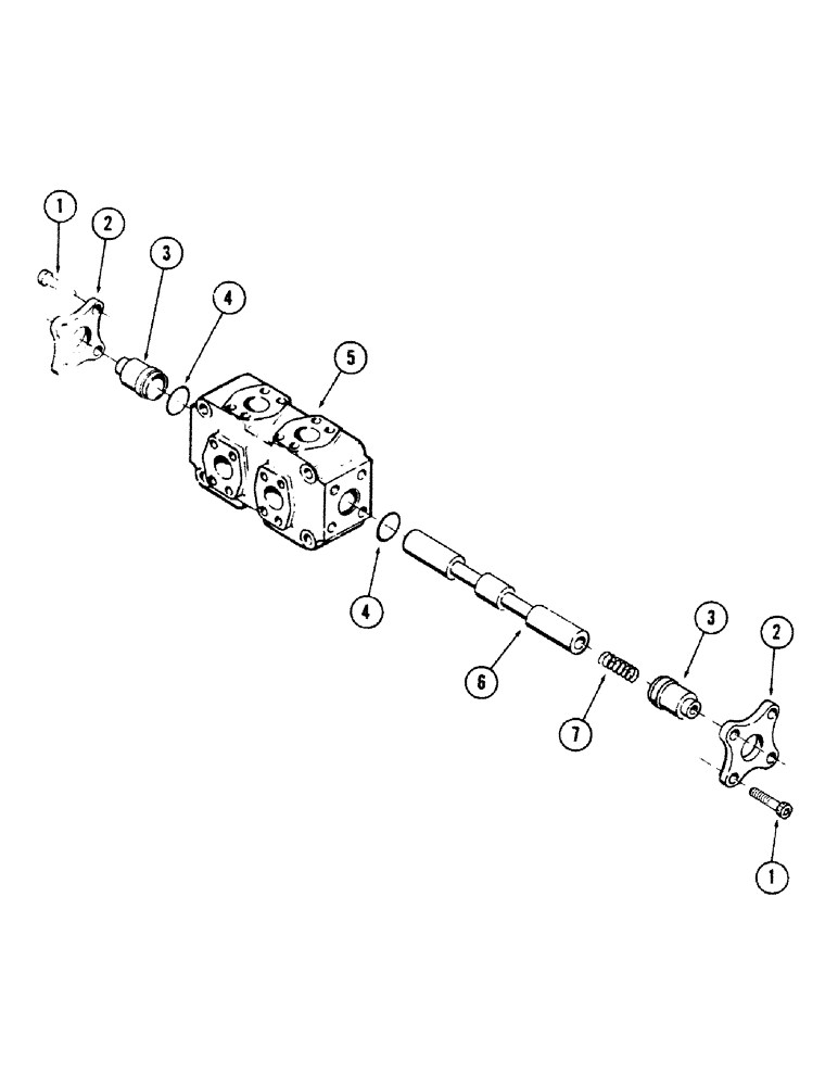 Схема запчастей Case 40BLC - (352) - DIVERTING VALVE, (USED WITH ROTARY CUTTER) (18) - ATTACHMENT ACCESSORIES