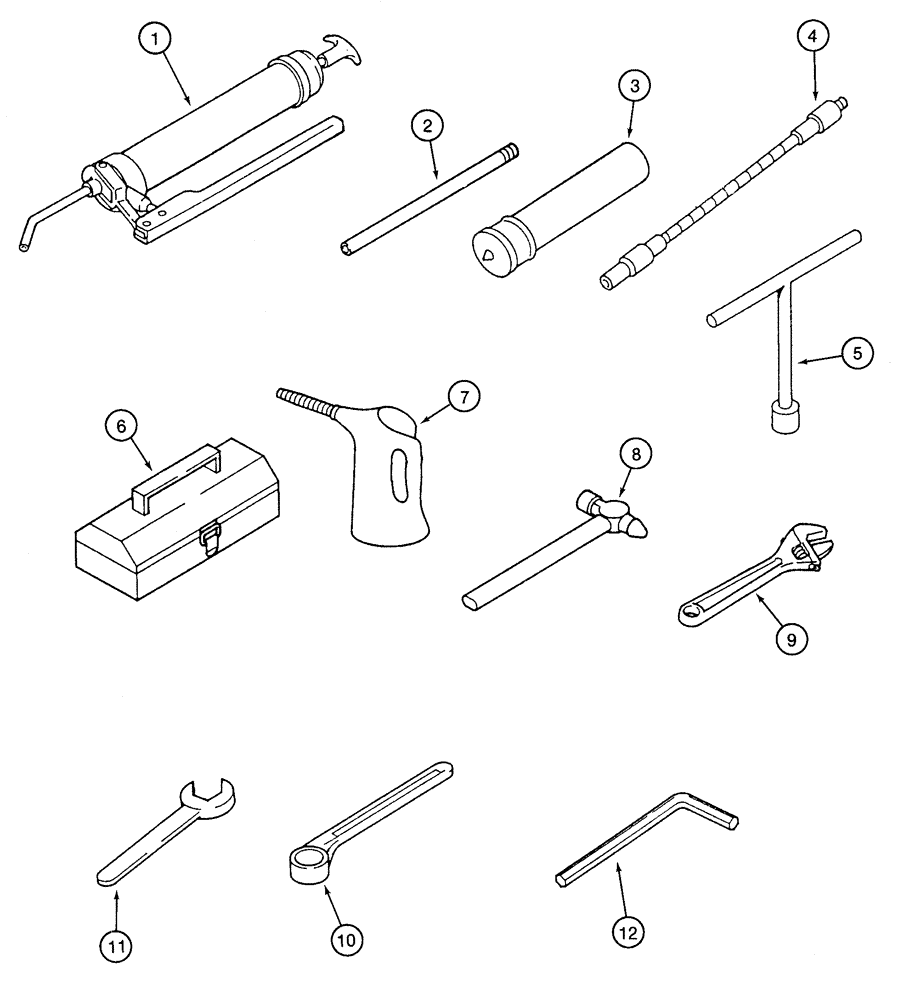 Схема запчастей Case 9020 - (9-64) - TOOLS (09) - CHASSIS