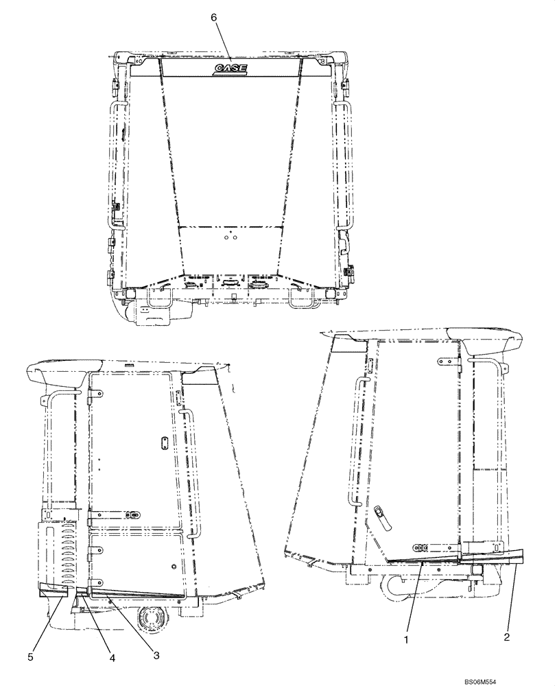 Схема запчастей Case 921E - (09-98) - DECALS - CAB (09) - CHASSIS