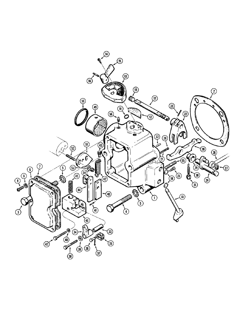 Схема запчастей Case 380CK - (112) - SELECTAMATIC CONTROL MECHANISM (08) - HYDRAULICS