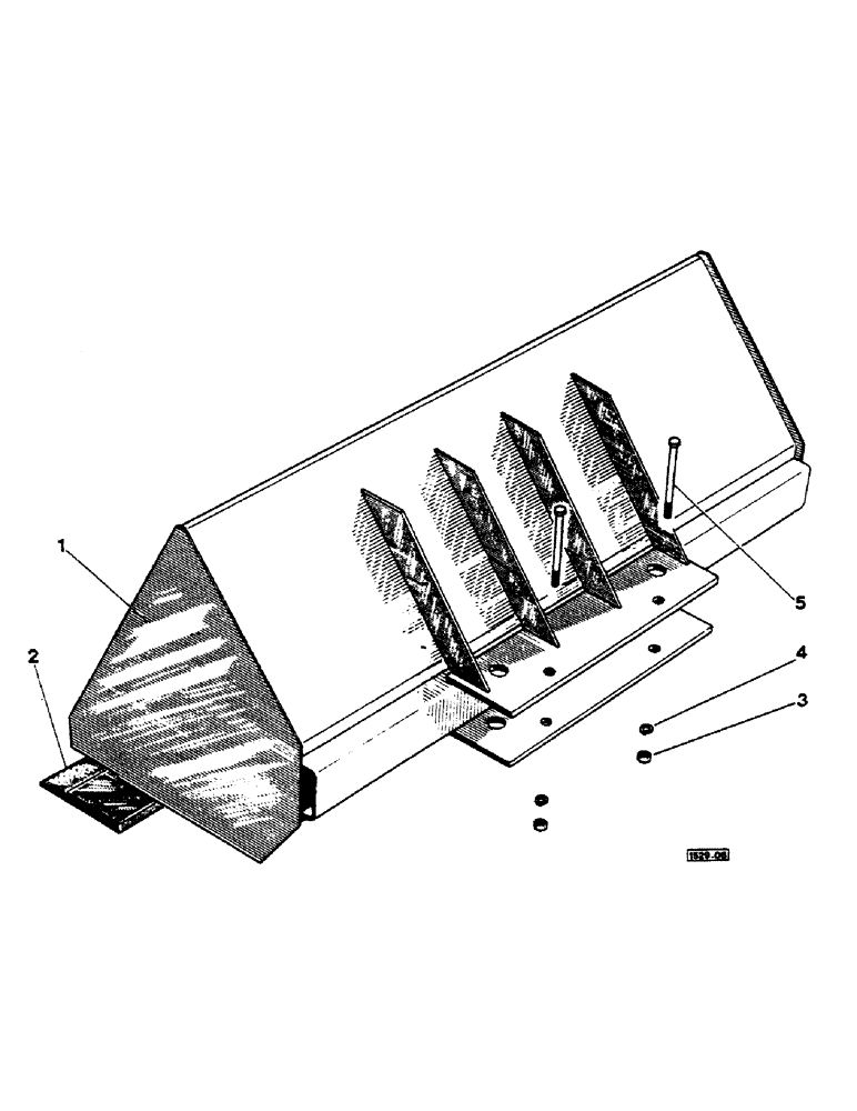 Схема запчастей Case 1529 - (178) - BUCKET, CEMENT, ATLAS HYDRAULIC EXCAVATOR, POULTRY YARD BUCKET (82) - FRONT LOADER & BUCKET