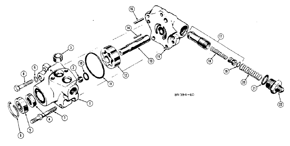 Схема запчастей Case 320B - (116[A]) - G45055 HYDRAULIC PUMP 