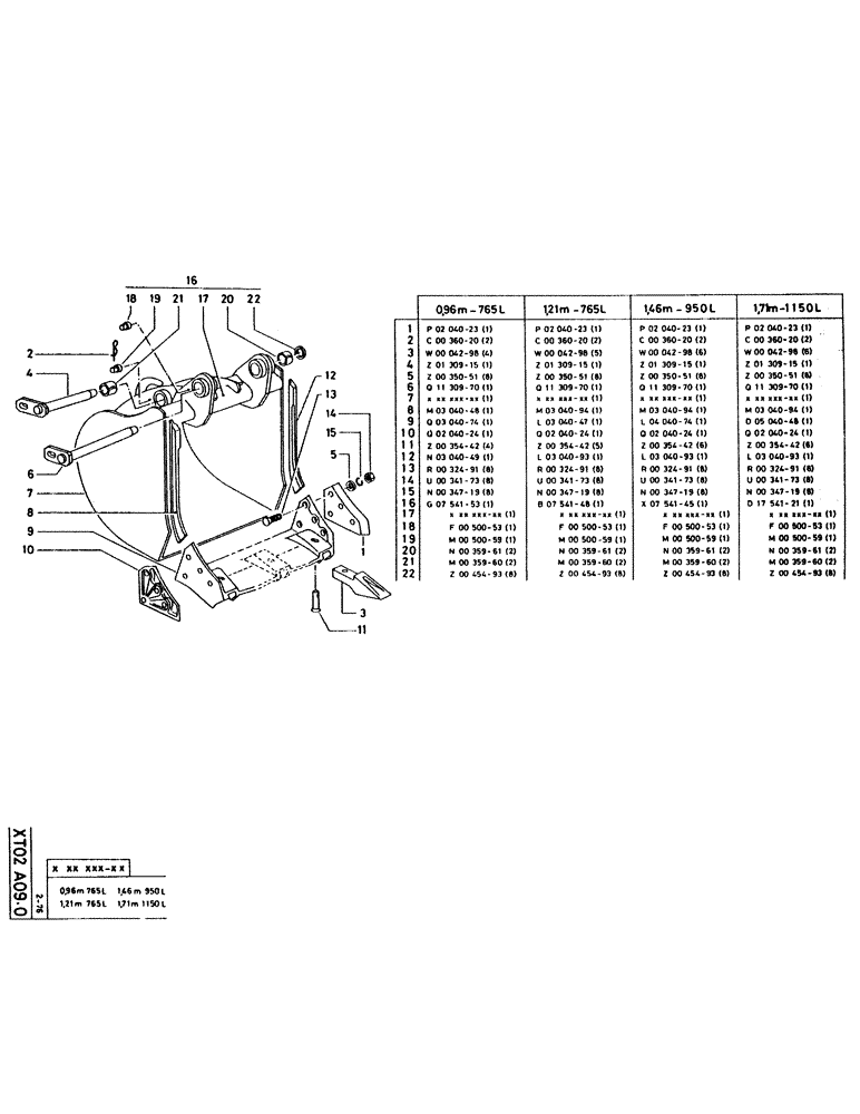 Схема запчастей Case 115CL - (156[1]) - 1.21M-765L 