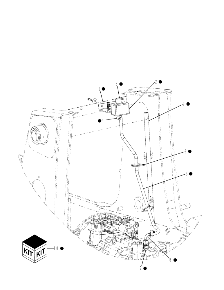 Схема запчастей Case 580SM - (21.112.01[04]) - TRANSMISSION BREATHER (21) - TRANSMISSION