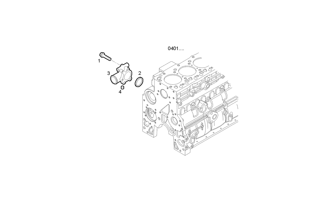 Схема запчастей Case F4GE9454K J604 - (3230.037) - WATER PIPE 