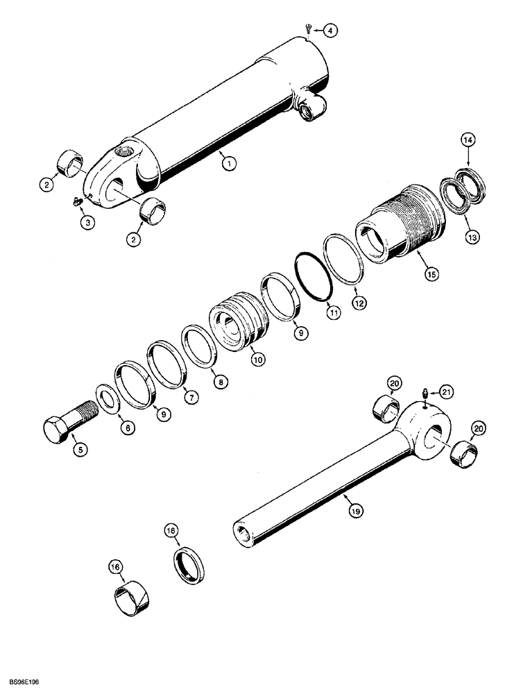 Схема запчастей Case 850G - (8-30) - G101214 AND G101215 RIPPER CYLINDERS (07) - HYDRAULIC SYSTEM