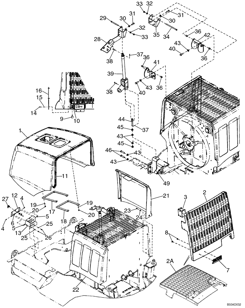 Схема запчастей Case 721D - (09-13) - HOOD (09) - CHASSIS