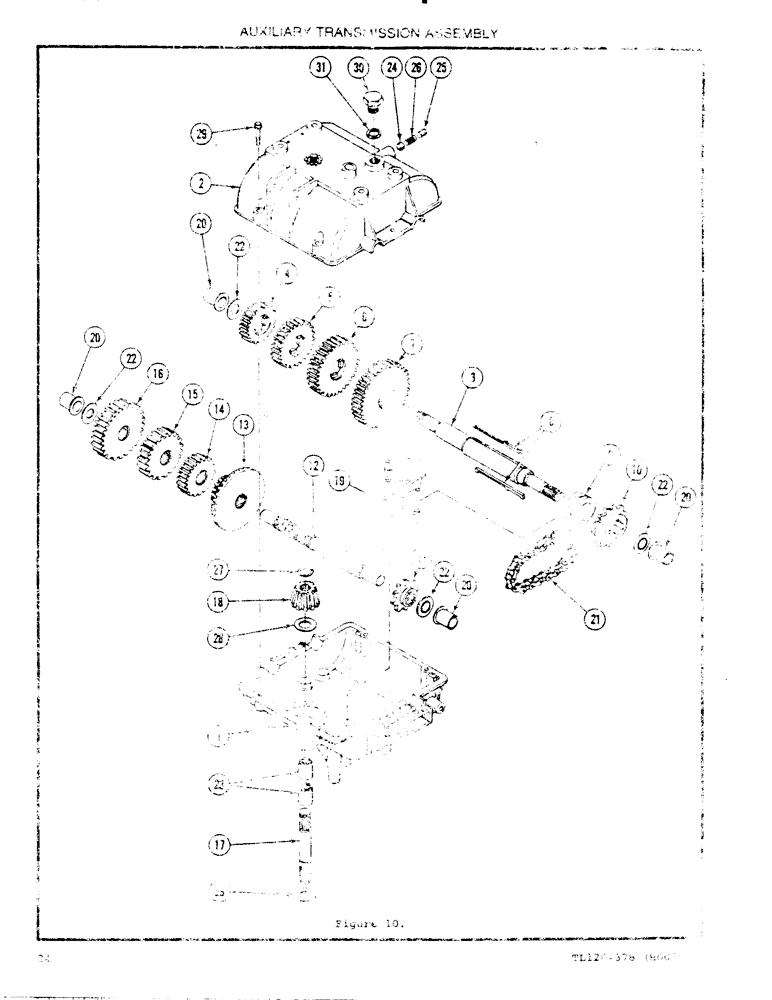 Схема запчастей Case 120 - (24) - AUXILIARY TRANSMISSION ASSEMBLY 