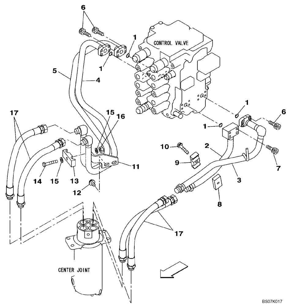 Схема запчастей Case CX130B - (06-07A) - HYDRAULICS - TRAVEL (06) - POWER TRAIN