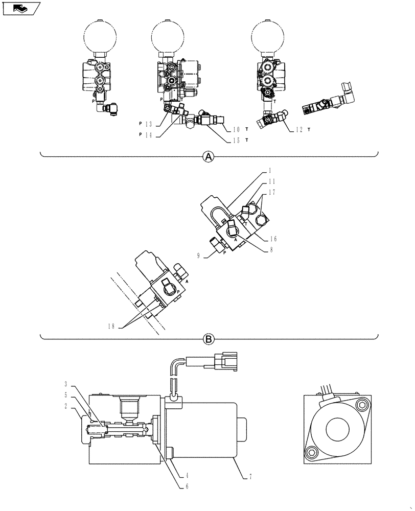 Схема запчастей Case CX55BMSR - (01-042[06]) - CONTROL LINES, VALVE (ROTARY) (35) - HYDRAULIC SYSTEMS