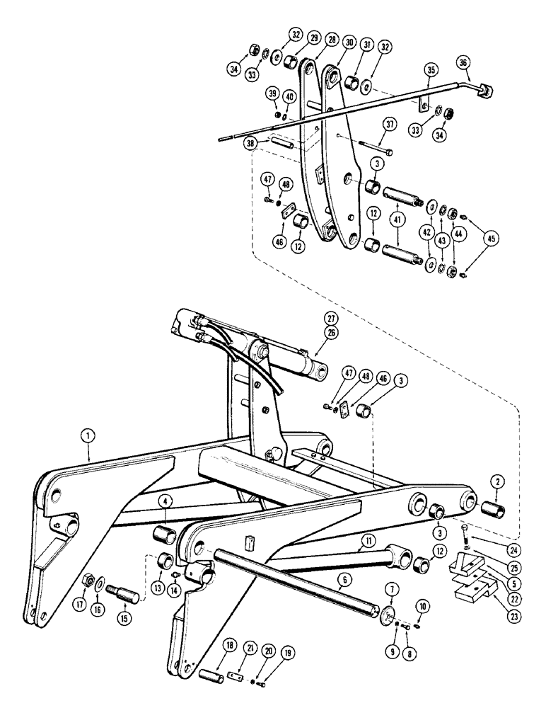 Схема запчастей Case W12 - (190) - LIFT ARM ASSEMBLY (09) - CHASSIS