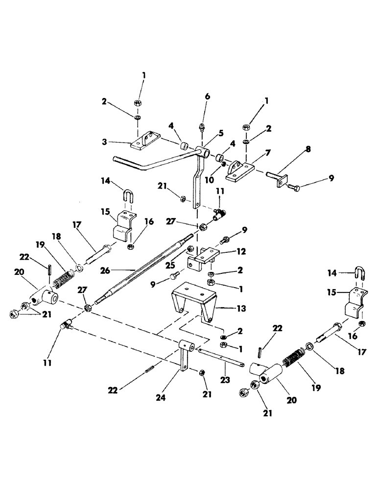 Схема запчастей Case 35YC - (071) - CRAWLER DETENT CONTROL AND LINKAGE (05) - UPPERSTRUCTURE CHASSIS