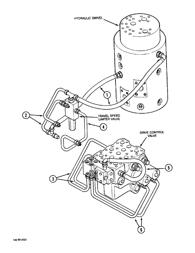 Схема запчастей Case 1088 - (1-32) - PICTORIAL INDEX, UNDERCARRIAGE HYDRAULIC SYSTEM (00) - PICTORIAL INDEX