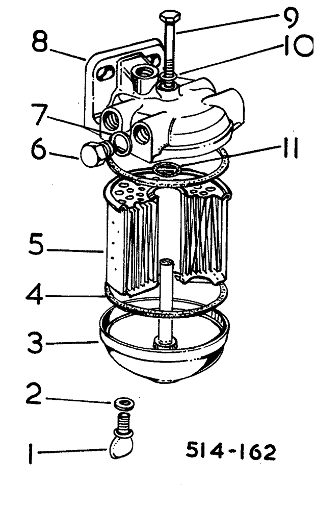 Схема запчастей Case 3400 - (121) - FINAL FUEL FILTER - C. A. V. INJECTION (10) - ENGINE