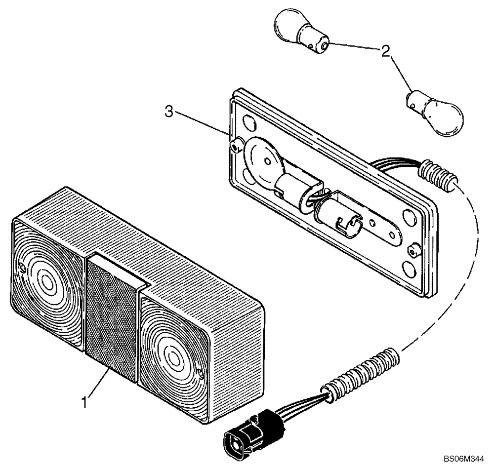 Схема запчастей Case 921E - (04-20) - LAMP ASSY - LAMPS, REAR COMBINATION (04) - ELECTRICAL SYSTEMS