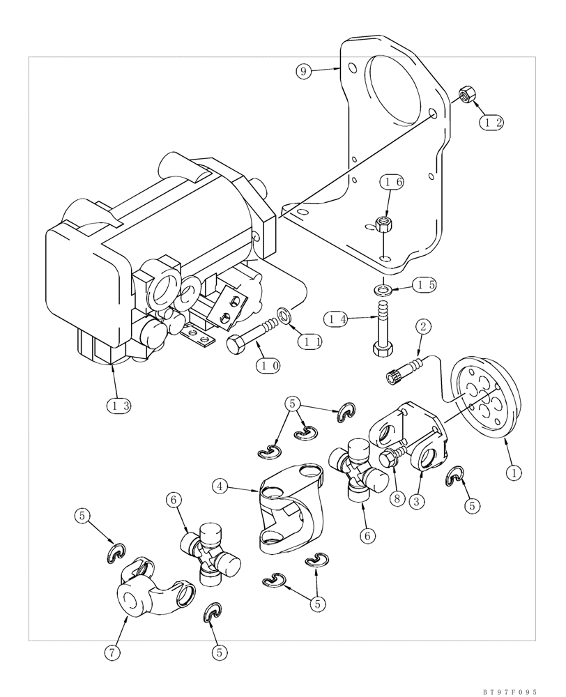 Схема запчастей Case 90XT - (08-14A) - HYDRAULICS, ATTACHMENT - HIGH FLOW, PISTON (Aug 13 2010 12:42PM) (08) - HYDRAULICS