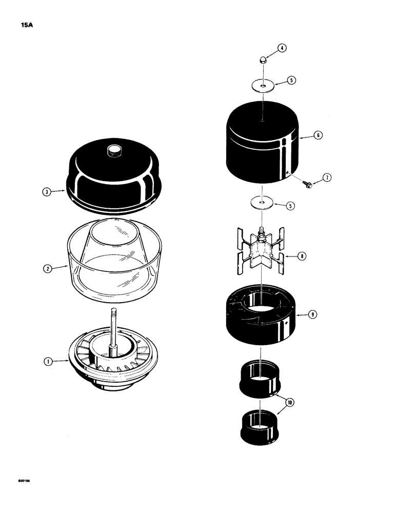 Схема запчастей Case 580C - (015A) - PRECLEANERS (02) - ENGINE