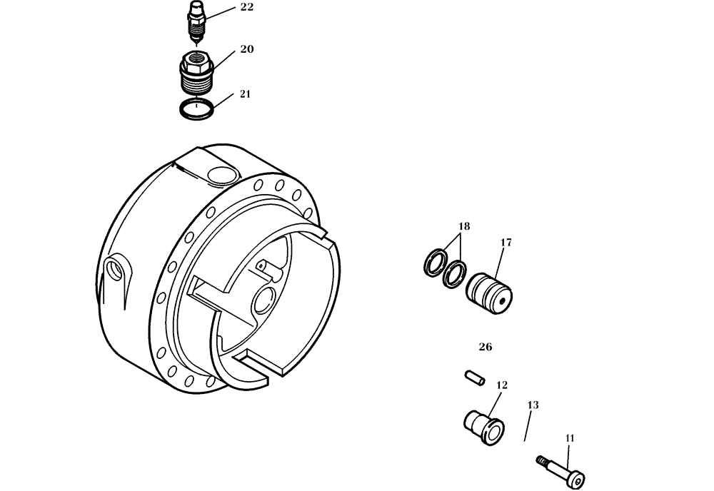 Схема запчастей Case 221D - (19.202[004]) - SERVICE BRAKE FAST GEAR (OPTION) (S/N 581101-UP) (33) - BRAKES & CONTROLS