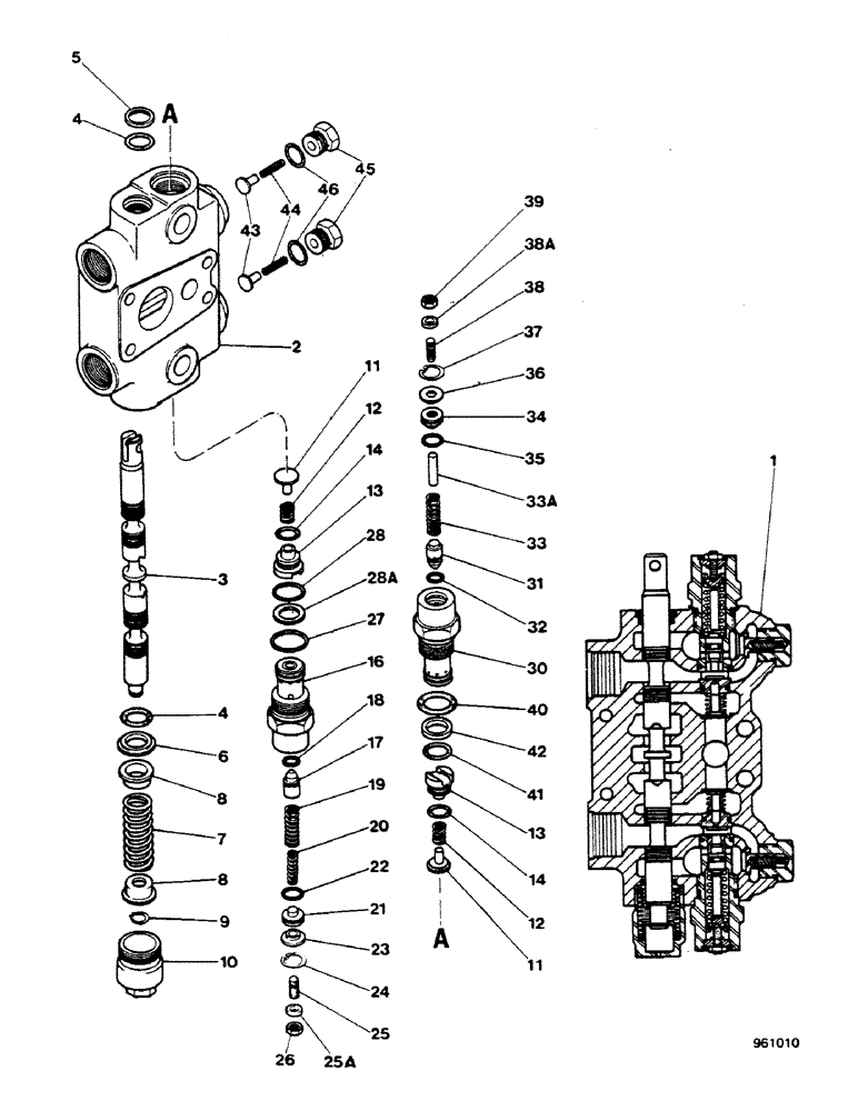 Схема запчастей Case 580G - (300) - BACKHOE CONTROL VALVE - BOOM SECTION (08) - HYDRAULICS