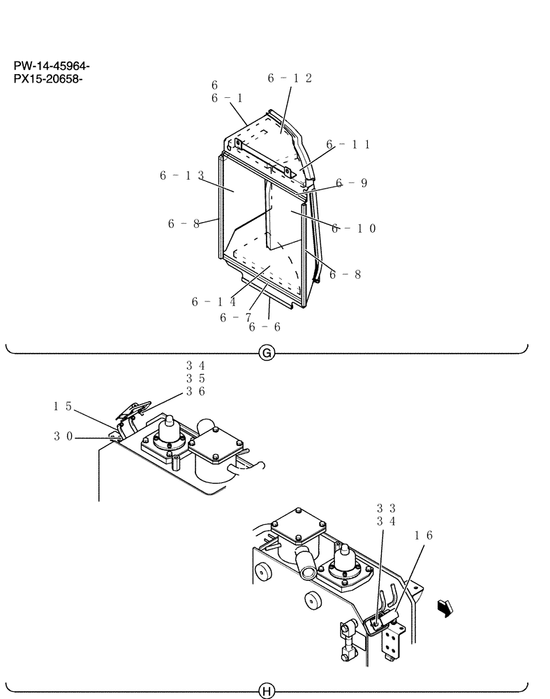 Схема запчастей Case CX31B - (240-01[5]) - GUARD INSTAL (CANOPY) (00) - GENERAL & PICTORIAL INDEX