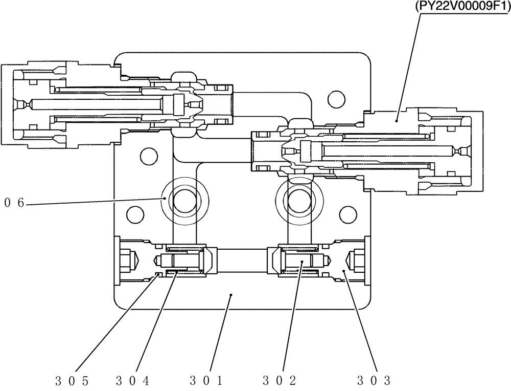 Схема запчастей Case CX50B - (HC310) - VALVE ASSEMBLY, RELIEF (35) - HYDRAULIC SYSTEMS