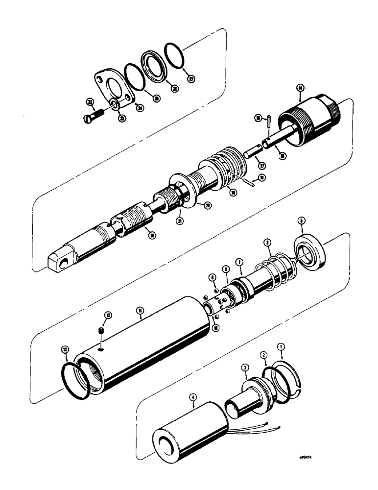 Схема запчастей Case W8E - (256) - LOADER TILT SPOOLS, DOUBLE ACTING WITH SOLENOID, USED ON DIESEL MODELS ONLY (08) - HYDRAULICS