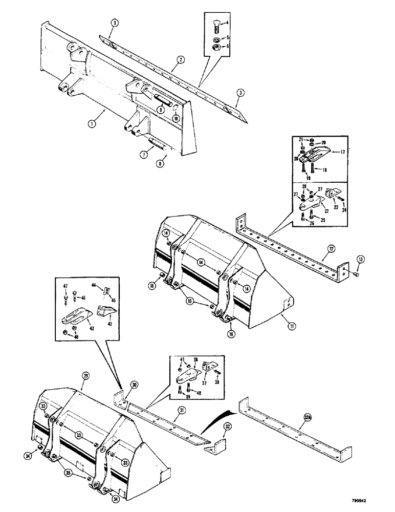 Схема запчастей Case 350 - (356) - BULLDOZER BLADE FOR LOADER (05) - UPPERSTRUCTURE CHASSIS