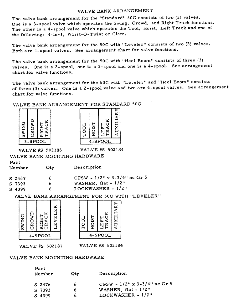 Схема запчастей Case 50 - (H06) - VALVE BANK ARRANGEMENT (35) - HYDRAULIC SYSTEMS