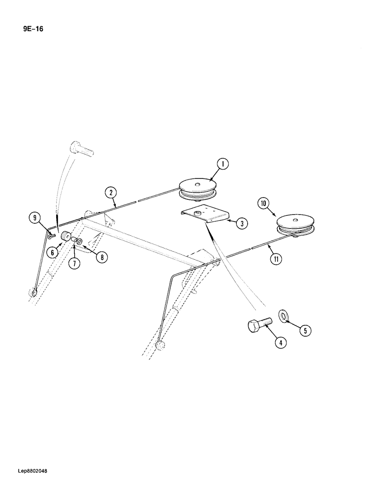 Схема запчастей Case 688 - (9E-16) - WINDSHIELD OPENING PARTS (09) - CHASSIS