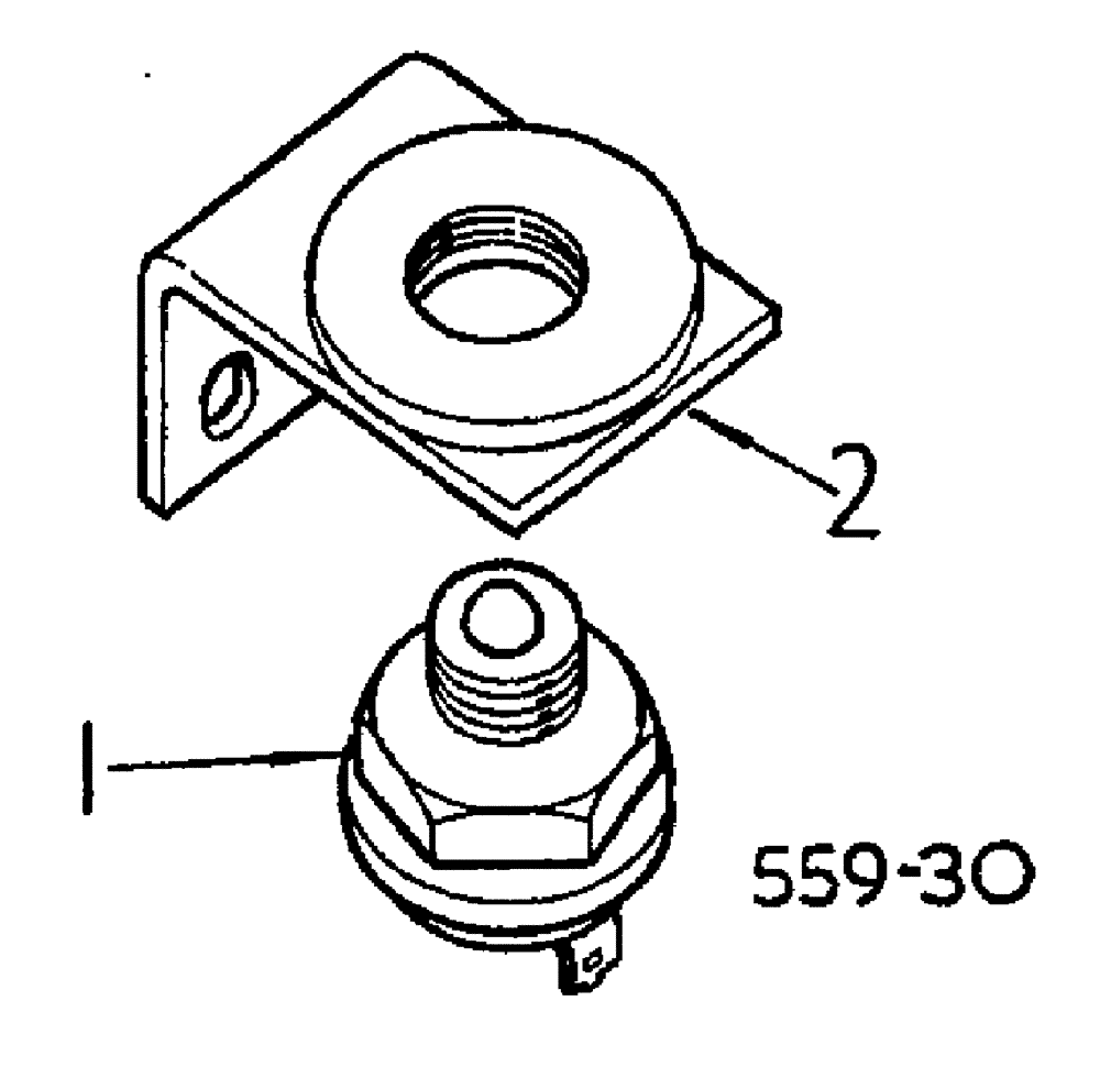 Схема запчастей Case 3400 - (053) - BRAKE LIGHT SWITCH (55) - ELECTRICAL SYSTEMS